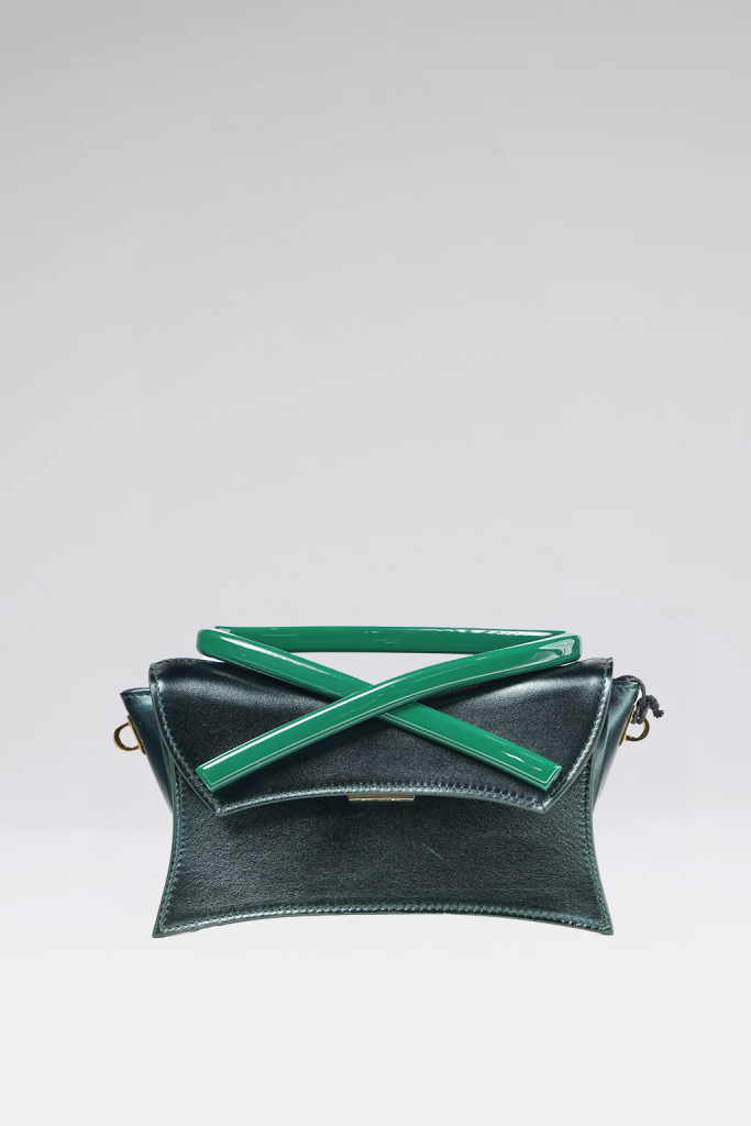 MANI CLUTCH - Metallic Green